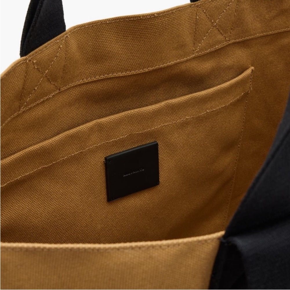 AllSaints Ali Logo All Cotton Canvas East/West Tote - Picture 3 of 10